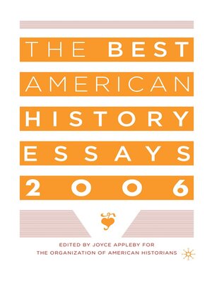 cover image of The Best American History Essays 2006